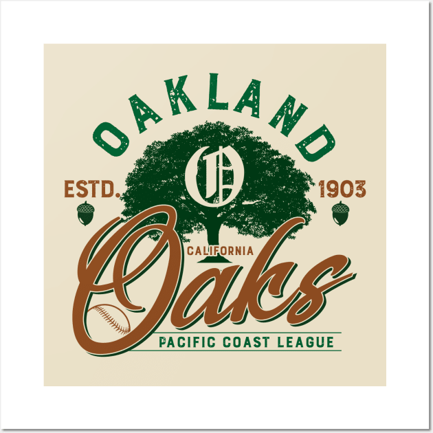 Oakland Oaks Wall Art by MindsparkCreative